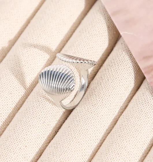 Bague arg. Coquillage Marin