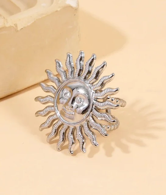 Bague argentée Soleil Impérial