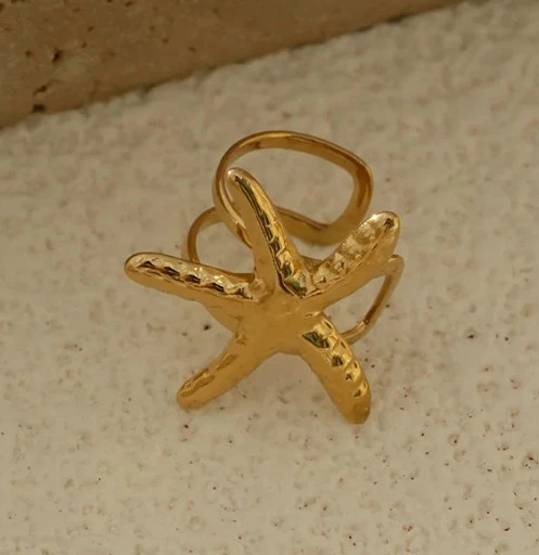 Bague Oreille Et. Mer Martelée
