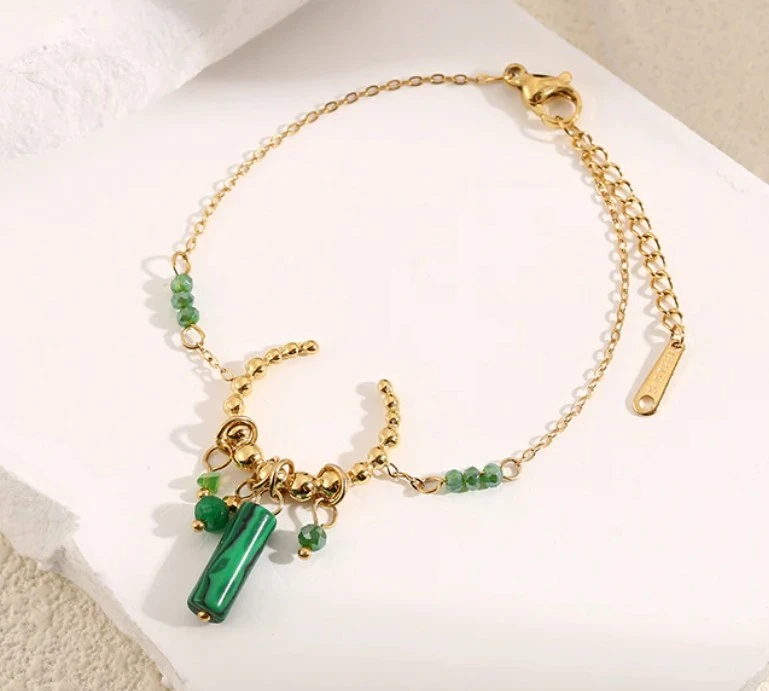 Bracelet Anneau & Malachite